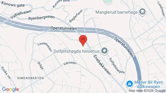 Rooms for rent i Oslo Nordstrand - kort over placeringen