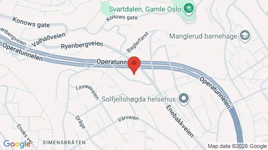 Apartments for rent i Oslo Nordstrand - kort over placeringen