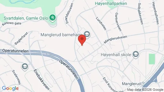 Rooms for rent i Oslo Østensjø - kort over placeringen