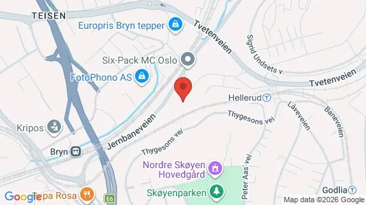 Apartments for rent i Oslo Østensjø - kort over placeringen