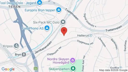 Apartments for rent i Oslo Østensjø - kort over placeringen