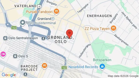 Rooms for rent i Oslo Gamle Oslo - kort over placeringen