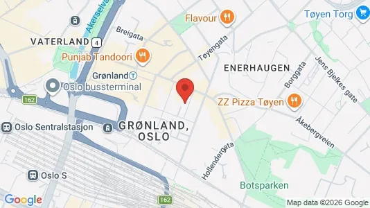 Rooms for rent i Oslo Gamle Oslo - kort over placeringen