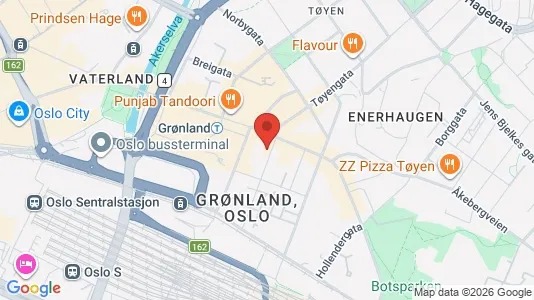 Rooms for rent i Oslo Gamle Oslo - kort over placeringen