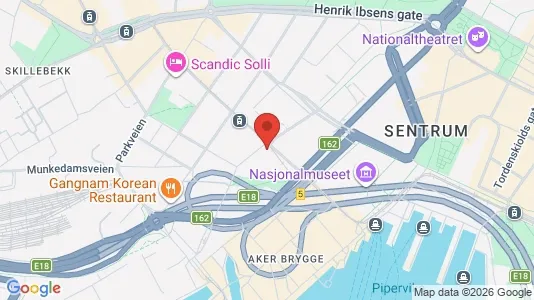 Apartments for rent i Oslo Sentrum - kort over placeringen