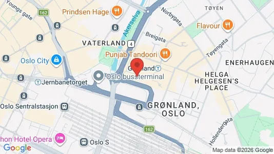 Rooms for rent i Oslo Gamle Oslo - kort over placeringen