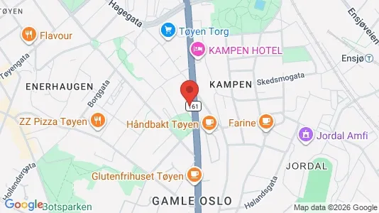 Rooms for rent i Oslo Gamle Oslo - kort over placeringen