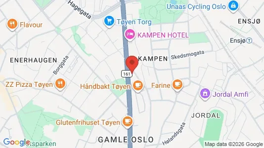 Rooms for rent i Oslo Gamle Oslo - kort over placeringen