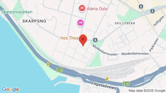 Rooms for rent i Oslo Frogner - kort over placeringen