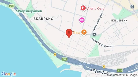 Rooms for rent i Oslo Frogner - kort over placeringen