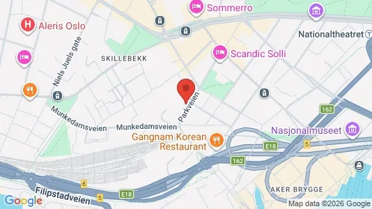 Apartments for rent i Oslo Frogner - kort over placeringen