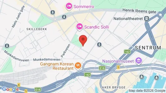 Apartments for rent i Oslo Frogner - kort over placeringen