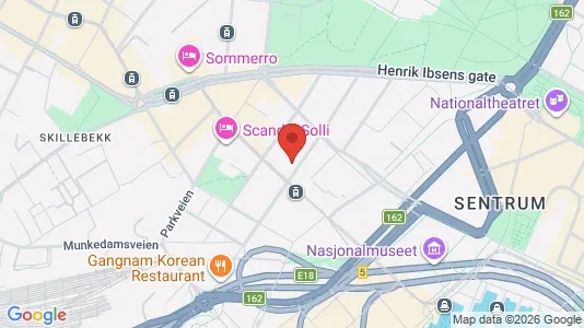 Apartments for rent i Oslo Frogner - kort over placeringen