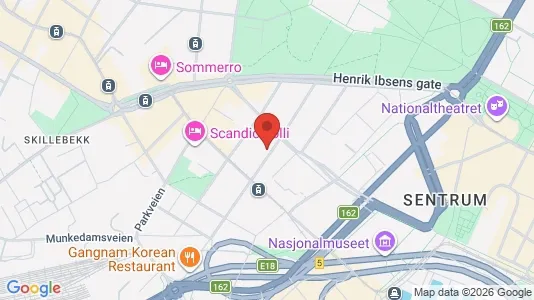 Apartments for rent i Oslo Frogner - kort over placeringen