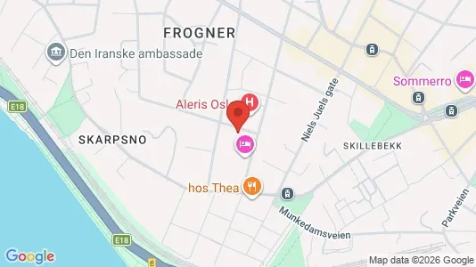 Apartments for rent i Oslo Frogner - kort over placeringen