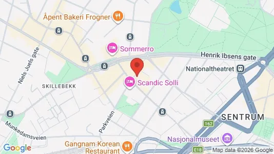 Apartments for rent i Oslo Frogner - kort over placeringen