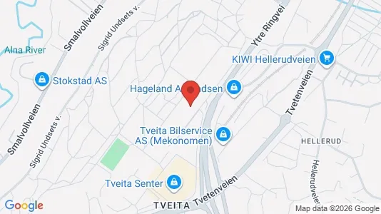 Apartments for rent i Oslo Alna - kort over placeringen