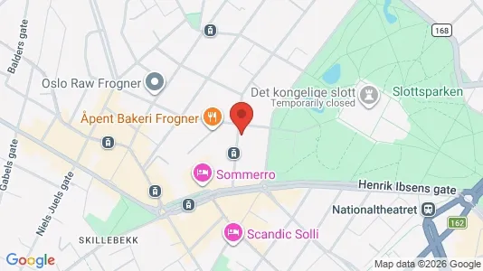 Apartments for rent i Oslo Frogner - kort over placeringen