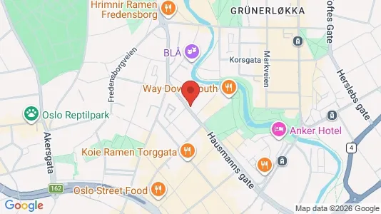 Rooms for rent i Oslo Grünerløkka - kort over placeringen