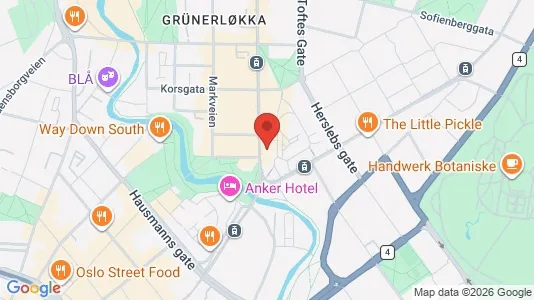 Apartments for rent i Oslo Grünerløkka - kort over placeringen