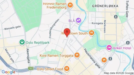 Rooms for rent i Oslo St. Hanshaugen - kort over placeringen