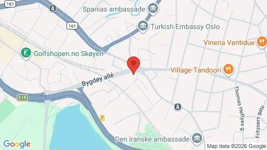 Apartments for rent i Oslo Frogner - kort over placeringen