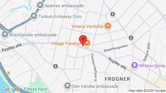 Apartments for rent i Oslo Frogner - kort over placeringen