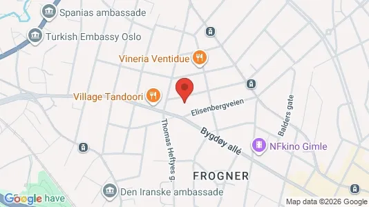 Apartments for rent i Oslo Frogner - kort over placeringen