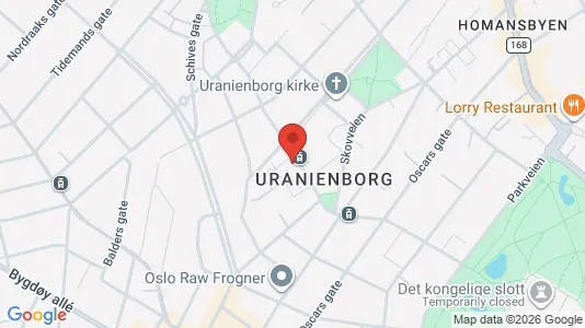 Apartments for rent i Oslo Frogner - kort over placeringen