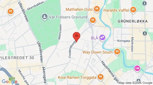 Apartments for rent i Oslo St. Hanshaugen - kort over placeringen