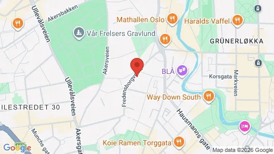 Rooms for rent i Oslo St. Hanshaugen - kort over placeringen