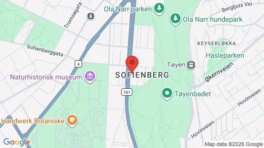 Apartments for rent i Oslo Grünerløkka - kort over placeringen