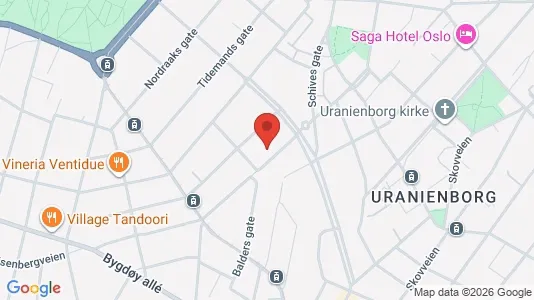 Apartments for rent i Oslo Frogner - kort over placeringen