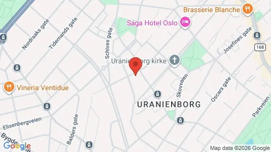 Apartments for rent i Oslo Frogner - kort over placeringen