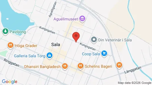 Apartments for rent i Sala - kort over placeringen