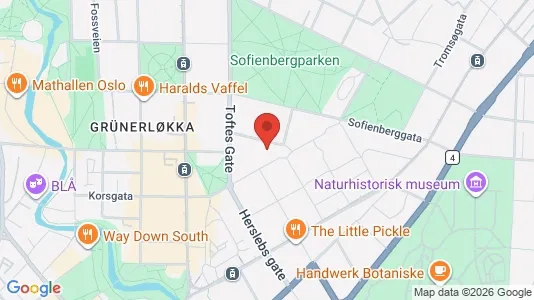 Apartments for rent i Oslo Grünerløkka - kort over placeringen