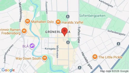 Apartments for rent i Oslo Grünerløkka - kort over placeringen