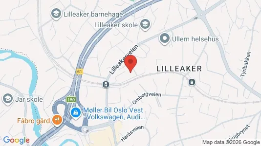 Apartments for rent i Oslo Ullern - kort over placeringen