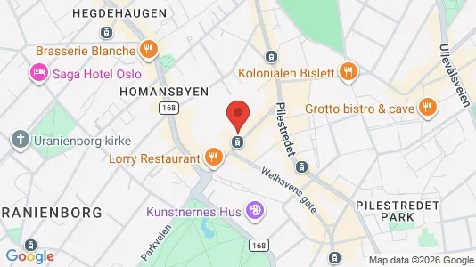 Apartments for rent i Oslo Frogner - kort over placeringen