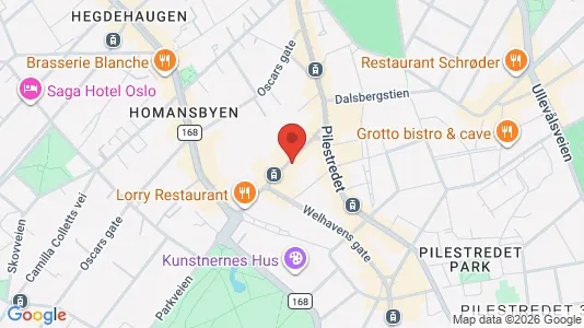 Apartments for rent i Oslo Frogner - kort over placeringen