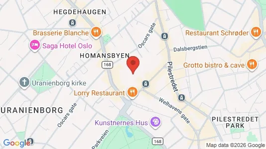 Apartments for rent i Oslo Frogner - kort over placeringen