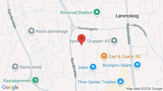 Apartments for rent i Lørenskog - kort over placeringen