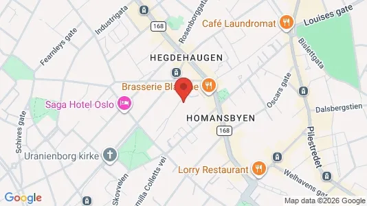 Apartments for rent i Oslo Frogner - kort over placeringen