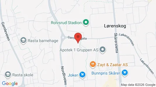 Apartments for rent i Lørenskog - kort over placeringen
