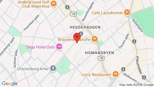 Apartments for rent i Oslo Frogner - kort over placeringen