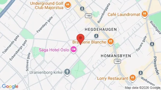 Apartments for rent i Oslo Frogner - kort over placeringen