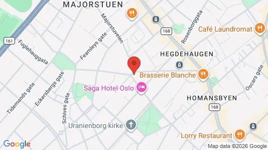 Apartments for rent i Oslo Frogner - kort over placeringen