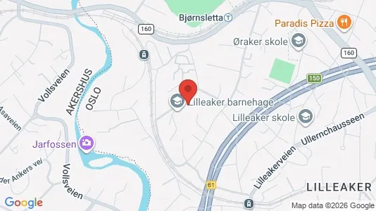 Rooms for rent i Oslo Ullern - kort over placeringen
