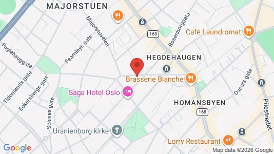 Apartments for rent i Oslo Frogner - kort over placeringen