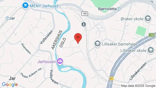 Rooms for rent i Oslo Ullern - kort over placeringen